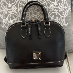 Dooney & Bourke Black Black Bitsy Zip Zip Satchel